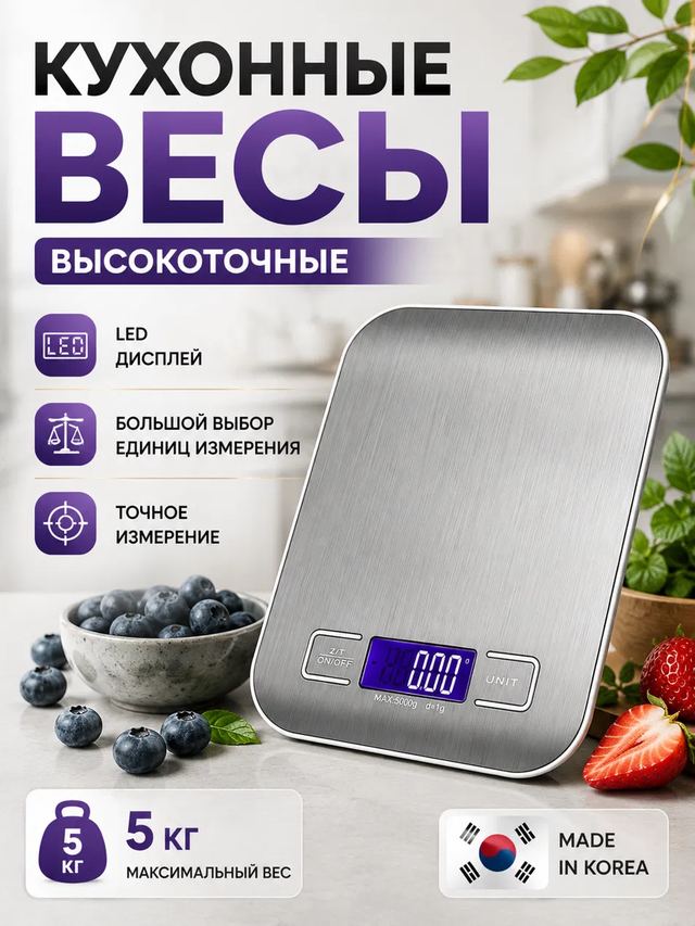 Кухонные весы, карточка товара